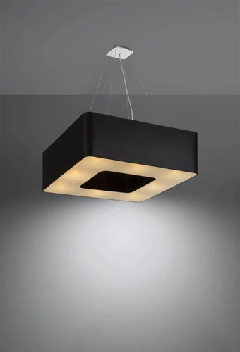 Nowoczesny żyrandol URANO 60 czarny lampa sufitowa do salonu i jadalni 8-punktowa