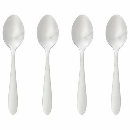 Zestaw łyżeczek do kawy Nevis 5five simply smart, stal nierdzewna, srebrne, nowoczesne, 4 sztuki