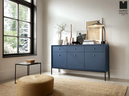 Zestaw mebli do salonu Evora granatowa