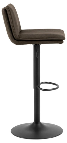 Hoker Flynn tapicerowany z oparciem antracytowy regulowany obrotowy nowoczesny do kuchni Actona