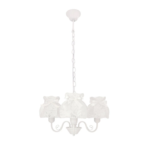 Lampa wisząca ROSSINI biały 3x40W E27  abażur biały