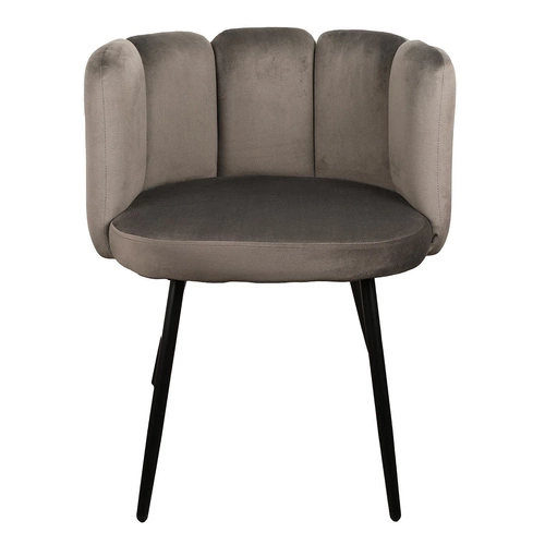 Krzesło Paume ciemnoszare tkanina Velvet