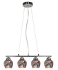 Lampa wisząca Sirius 4x60W E27 chrom 3d