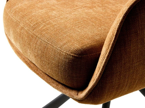 Krzesło obrotowe Cowley do jadalni tapicerowane z podłokietnikami