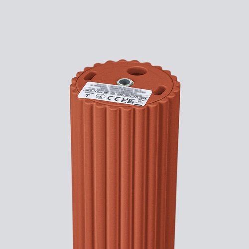 Plafon sufitowy KARBON 40 czerwony minimalistyczny do salonu i sypialni aluminium SOLLUX