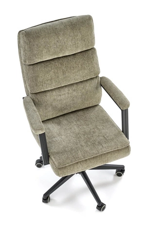 Fotel biurowy ergonomiczny Nurah oliwkowy obrotowy z podłokietnikami do biura Intesi