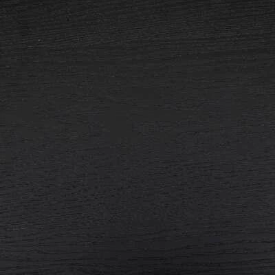 Stolik kawowy Kemi podwójny okrągły i owalny czarny nowoczesny drewniany do salonu Atmosphera