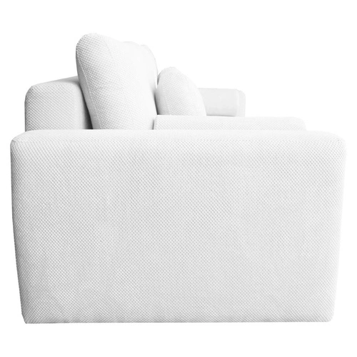 Sofa rozkładana Dores 3 osobowa z funkcją spania i pojemnikiem szara jasna do salonu