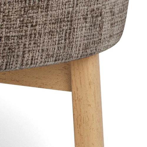 Fotel wypoczynkowy Darlene brązowy aksamitny do salonu skandynawski