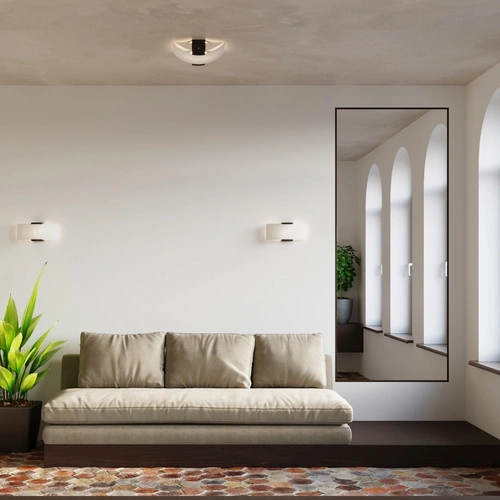 Plafon sufitowy drewniany EMILIO Sollux nowoczesny do salonu i sypialni 33 cm