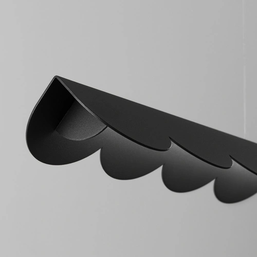 Lampa wisząca BISCUIT czarna LED nad stół do salonu 131 cm