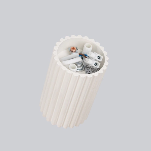 Plafon sufitowy KARBON 10 beżowy minimalistyczny do salonu i sypialni aluminium GU10