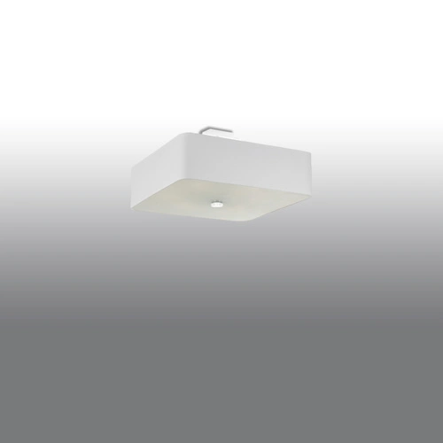 Plafon kwadratowy biały Lokko 45 cm nowoczesny do salonu, kuchni lub sypialni