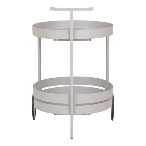 Wózek barowy Beja szary metalowy na kółkach do kuchni i salonu House Nordic