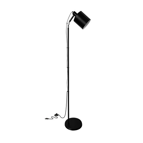 Lampa stojąca do salonu Zana czarna nowoczesna metalowa CANDELLUX minimalistyczna 166 cm
