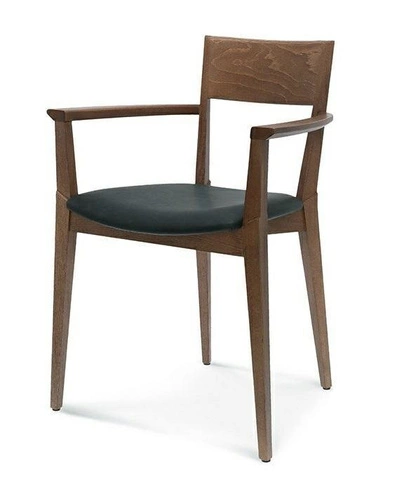 Krzesło drewniane Fameg Fame B-0620 do jadalni tapicerowane z podłokietnikami personalizowane