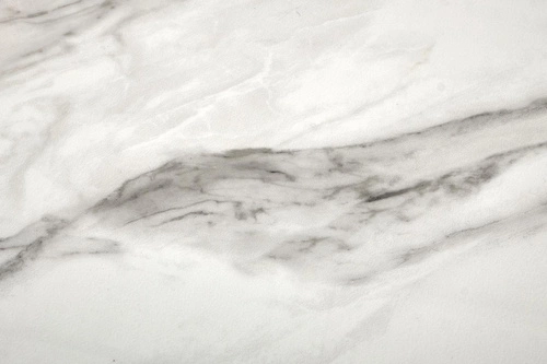 Stół rozkładany do jadalni Demin biały marmur nowoczesny na jednej nodze 160–220 cm Intesi