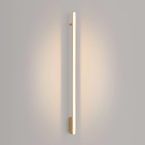 Kinkiet ścienny LED LAGOM 120 złoty nowoczesny aluminiowy do salonu i sypialni Thoro