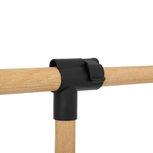 5five simply smart nowoczesny wieszak stojący na ubrania czarny na kółkach do przedpokoju