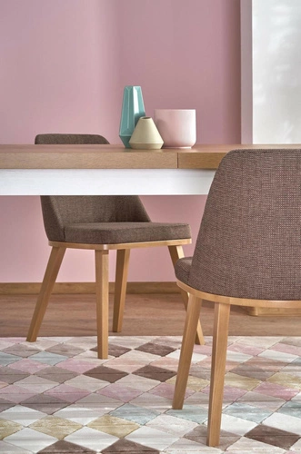 Stół rozkładany do jadalni Tiago 2 Intesi 140-220x80 nowoczesny dąb naturalny biały