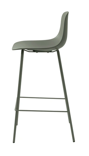 Hoker Whitby oliwkowy z oparciem nowoczesny do kuchni i wyspy 67 cm UNIQUE