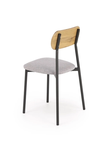 Zestaw stół + 2 krzesła Maddie naturalny/czarny