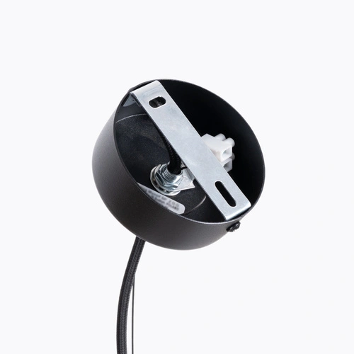 Lampa sufitowa GABBIA 55 czarna industrialna nad stół do salonu i jadalni