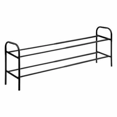 Szafka na buty 5five simply smart czarna metalowa loftowa z regulacją szerokością na 10 par