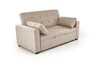 Sofa rozkładana z funkcją spania Durat beżowa skandynawska 2-osobowa do salonu Intesi
