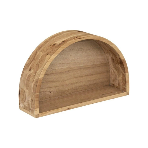 Zestaw 2 półek drewnianych Maude naturalny półka ścienna loftowa do salonu i pokoju