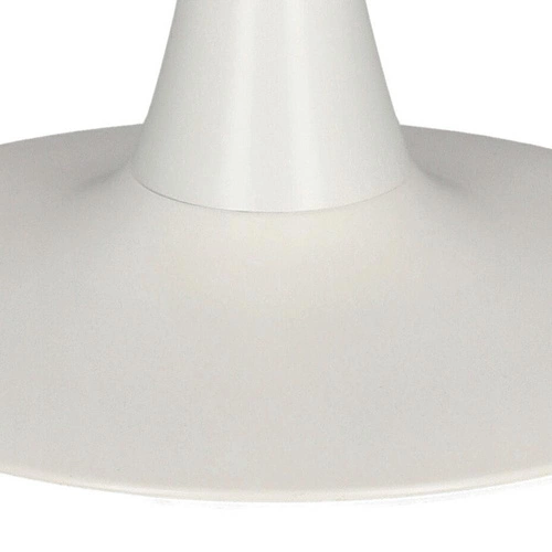 Stół okrągły do jadalni Simplet Skinny Premium Stone biały marmur nowoczesny na jednej nodze 90 cm