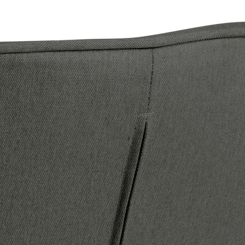 Krzesło obrotowe tapicerowane Aura Actona do salonu skandynawskie szare z podłokietnikami