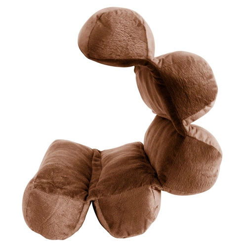 Poduszka na krzesło wielopozycyjna Sensly brązowa do salonu nowoczesna Intesi