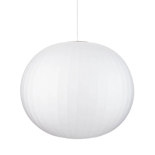 Lampa wisząca SILK biała 60 cm nowoczesna kula do salonu i jadalni regulowana