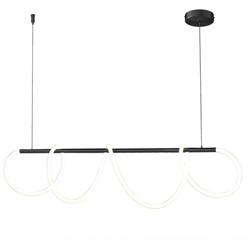 Lampa wisząca LED FANTASIA czarna 120 cm nowoczesna do salonu i nad stół