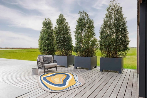 Dywan zewnętrzny nowoczesny Aura multikolor 200x280 cm łatwoczyszczący na taras i balkon