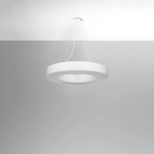 Żyrandol Saturno Slim 70 biały nowoczesny regulowany do salonu i jadalni Sollux Lighting