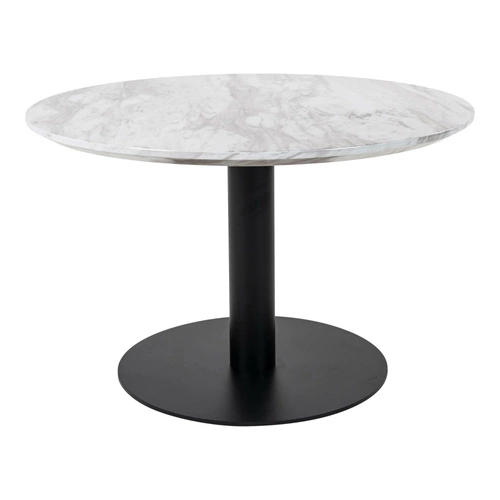 Stolik kawowy Bolzano 70cm marmur/  czarny