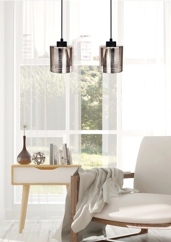 Lampa wisząca Cox chrom 2-punktowa nowoczesna do salonu i jadalni CANDELLUX
