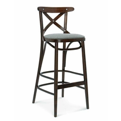 Hoker z oparciem Fameg BST-8810 CATA personalizowany, tapicerowany, drewniany do kuchni