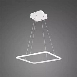 Lampa sufitowa LED kwadratowa 60 cm biała regulowana LEDowe Kwadraty do salonu Altavola Design