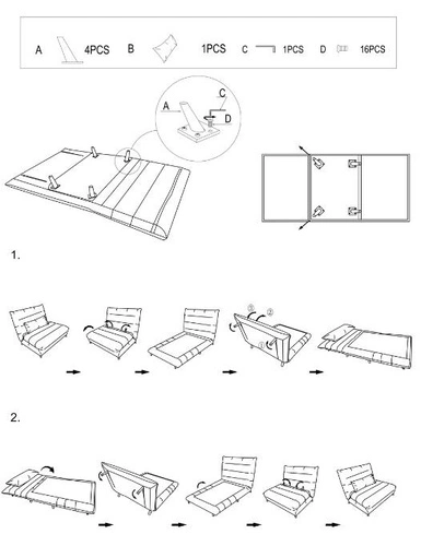 Sofa rozkładana z funkcją spania Arriba 2-osobowa szara nowoczesna do salonu Intesi