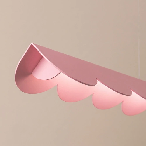 Lampa wisząca BISCUIT 130 różowa LED nad wyspę regulowana