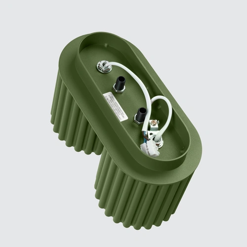 Plafon sufitowy nowoczesny AURA 2 zielony oliwkowy GU10 do salonu i kuchni