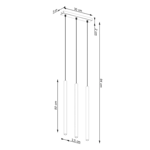 Nowoczesna lampa wisząca Pastelo 3 zielona oliwka regulowana do salonu lub nad stół