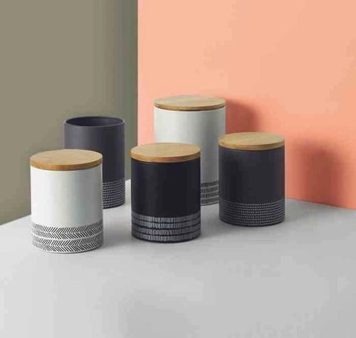 TYP - Pojemnik kuchenny M, szary, Monoch