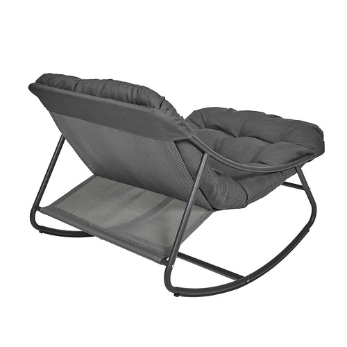 Fotel ogrodowy bujany Tenerife czarny