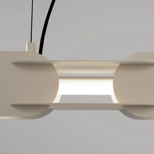 Lampa wisząca CHAIN 91 LED beżowa nowoczesna nad wyspę