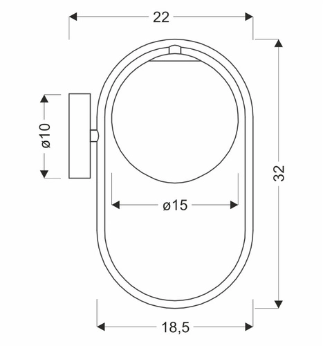 Kinkiet ścienny Cordel nowoczesny chrom biały klosz do sypialni salonu i kuchni 32 cm