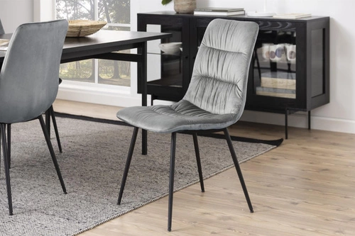 Witryna niska Angus czarna szklana